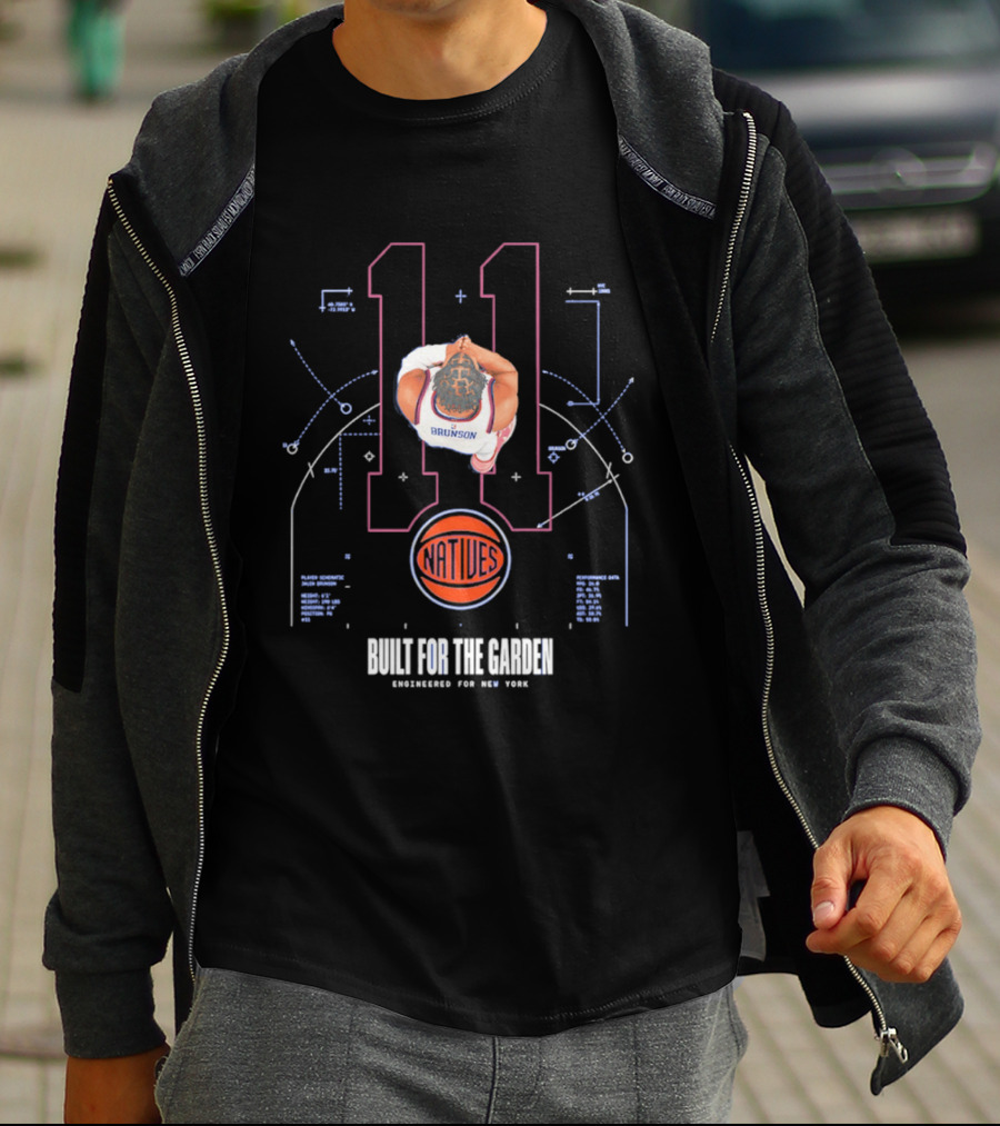 Jalen Brunson Knicks Number 11 Attitude Built For The Garden T-Shirt