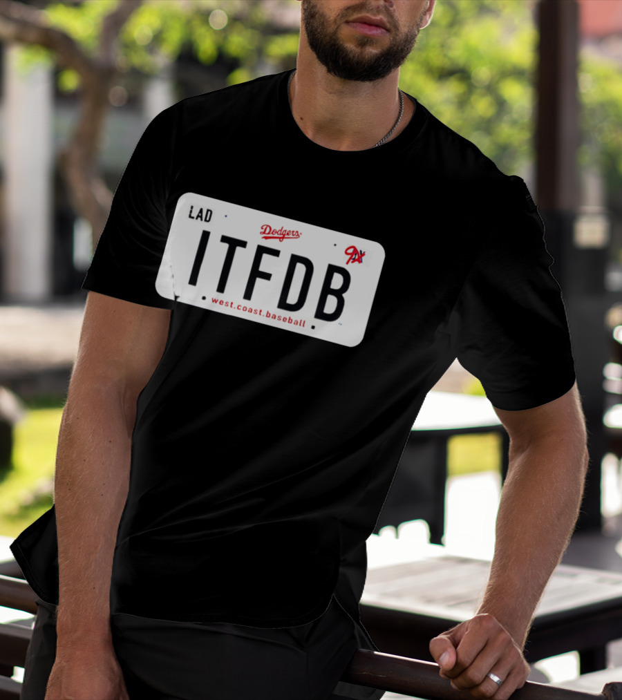 Los Angeles Dodgers LAD ITFDB West Coast Baseball 9X T-Shirt