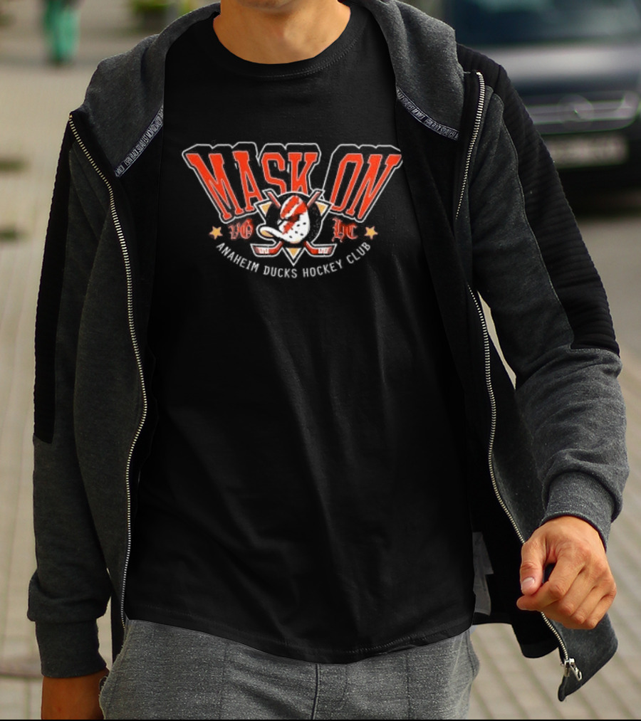 Mask On All Day Everyday Anaheim Ducks Hockey Club T-Shirt