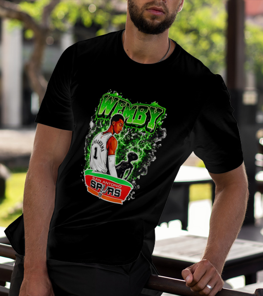 Wemby Victor Wembanyama San Antonio Spurs Alien T-Shirt