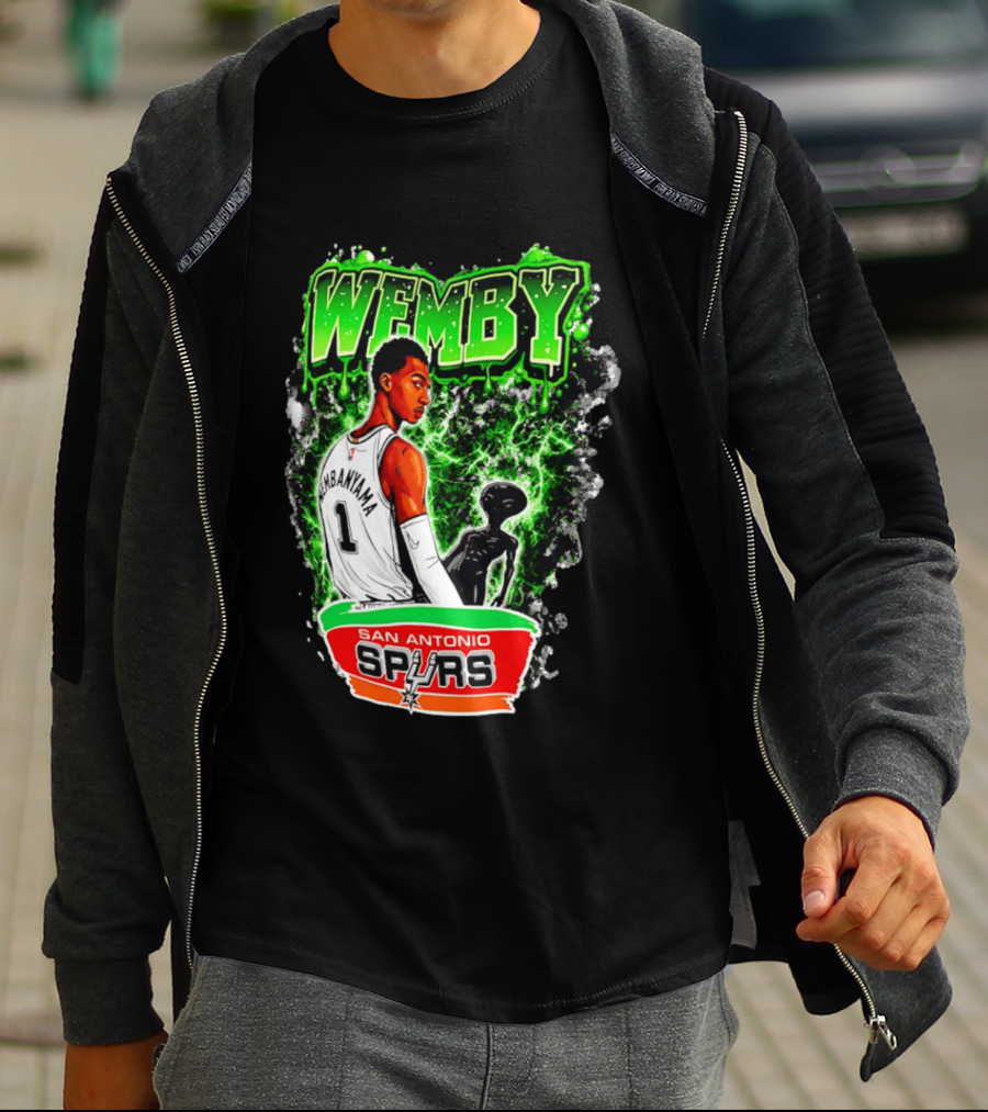 Wemby Victor Wembanyama San Antonio Spurs Alien T-Shirt