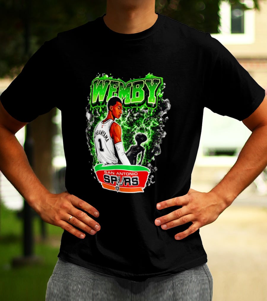 Wemby Victor Wembanyama San Antonio Spurs Alien T-Shirt