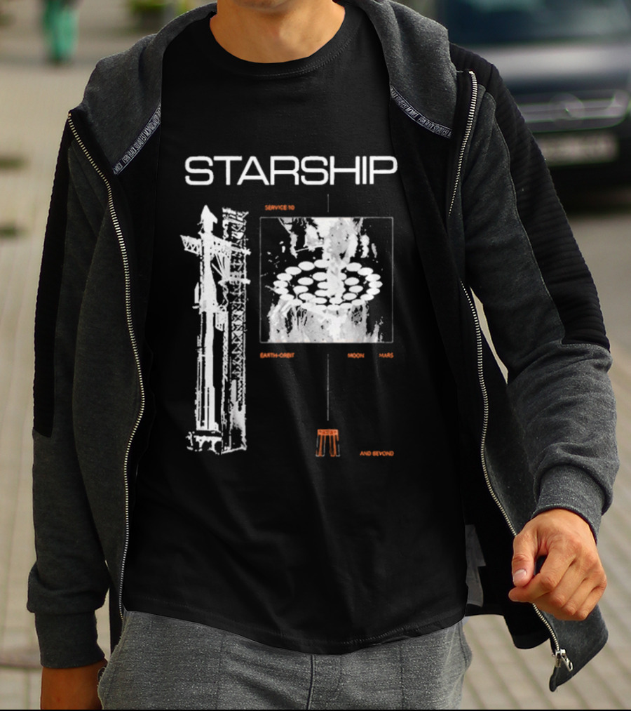 Nicki Minaj Starship Launch Countdown Starbase Flight 12 T-Shirt