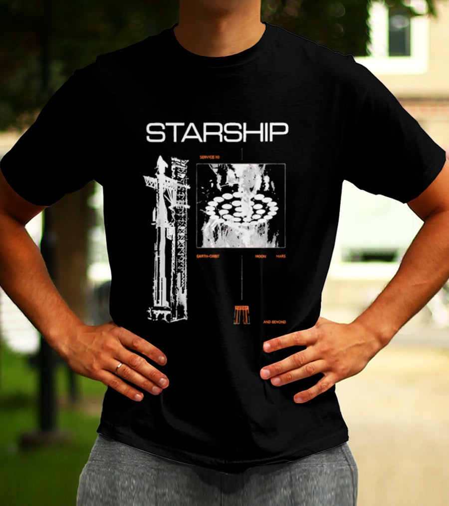 Nicki Minaj Starship Launch Countdown Starbase Flight 12 T-Shirt