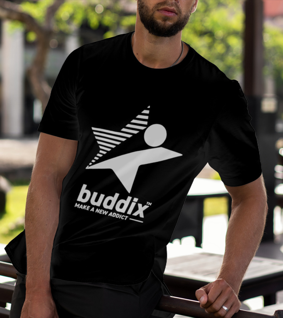 Buddix Make A New Addict Star And Sphere T-Shirt