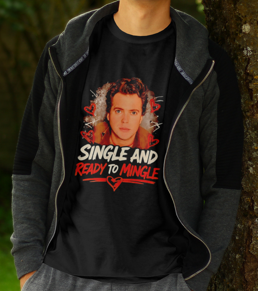 Donovan Patton Single And Ready To Mingle Romantic Heart T-Shirt