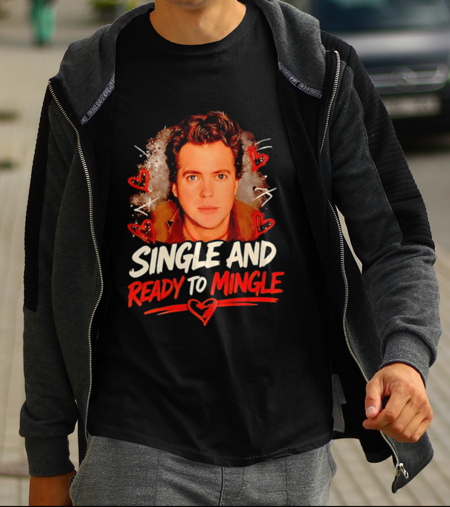Donovan Patton Single And Ready To Mingle Romantic Heart T-Shirt