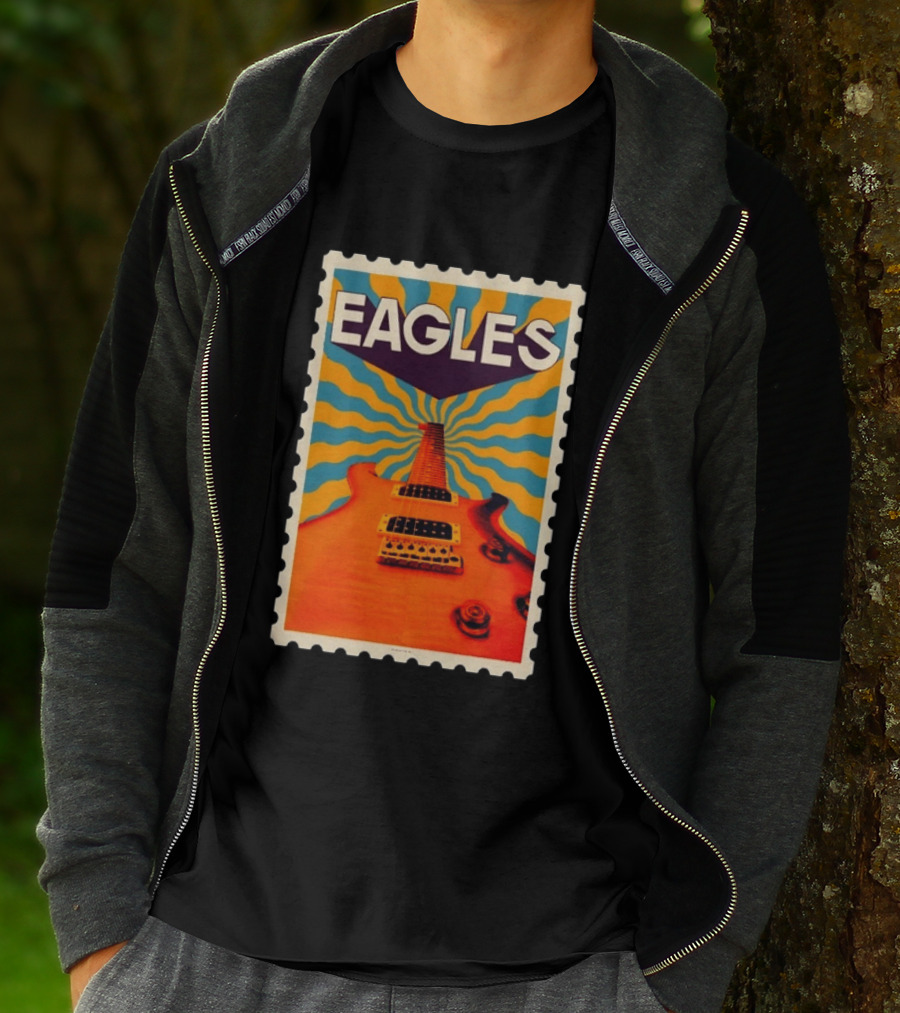 Eagles May 2026 Tour US Psychedelic Guitar Visual T-Shirt