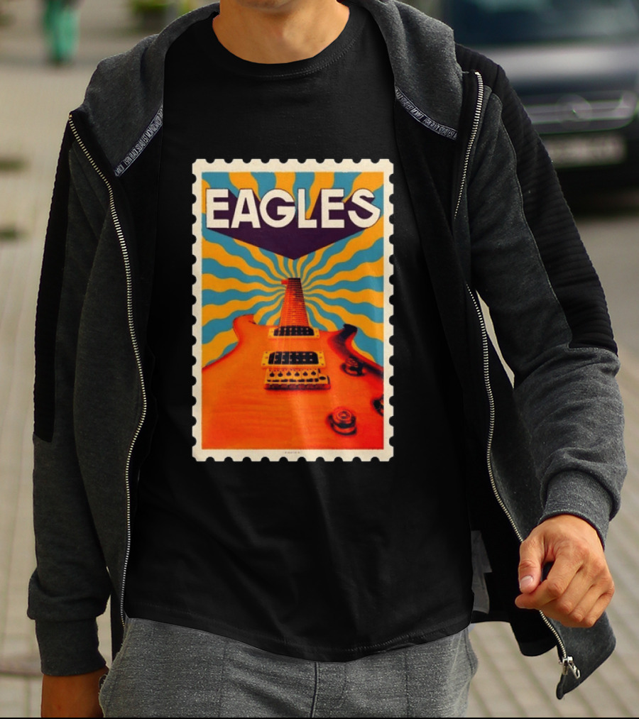 Eagles May 2026 Tour US Psychedelic Guitar Visual T-Shirt
