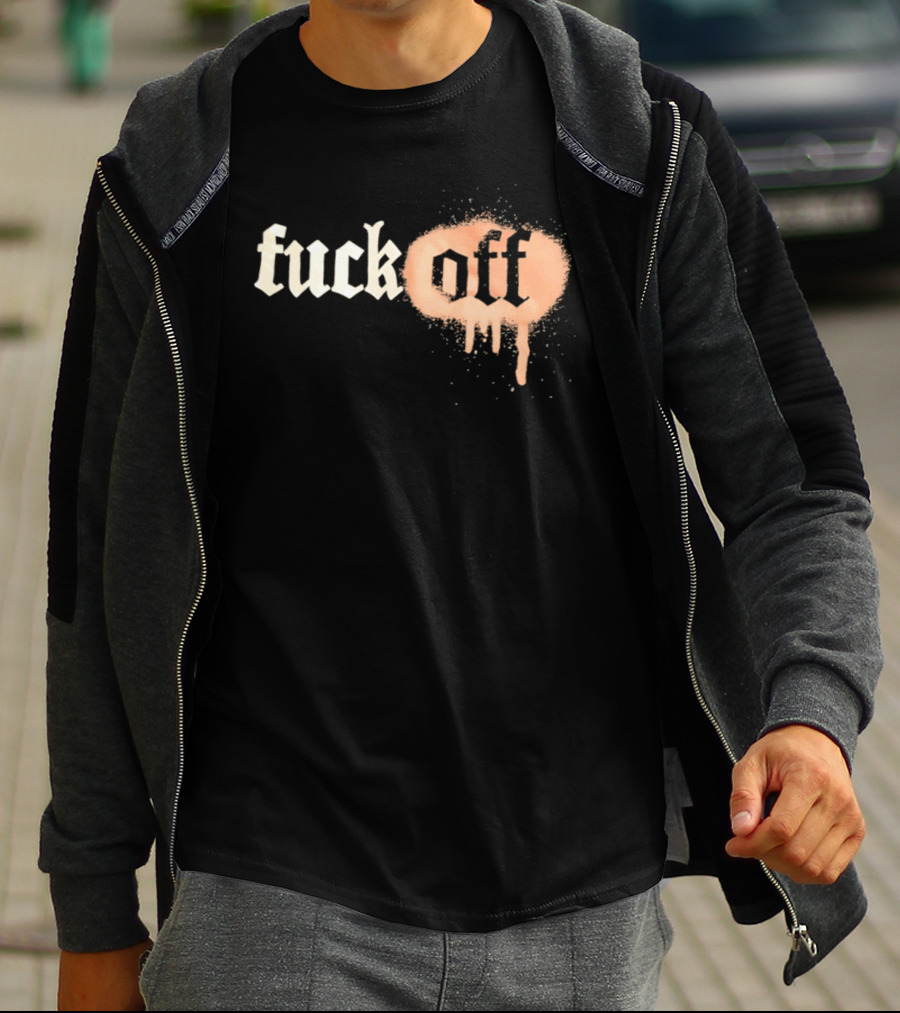 Fuck Off Gothic Graffiti T-Shirt