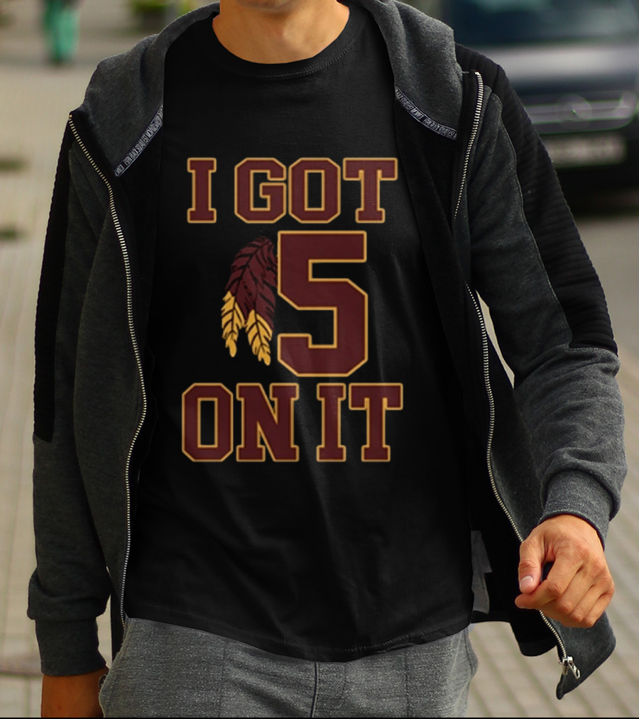 I Got 5 On It Football Feather Element T-Shirt
