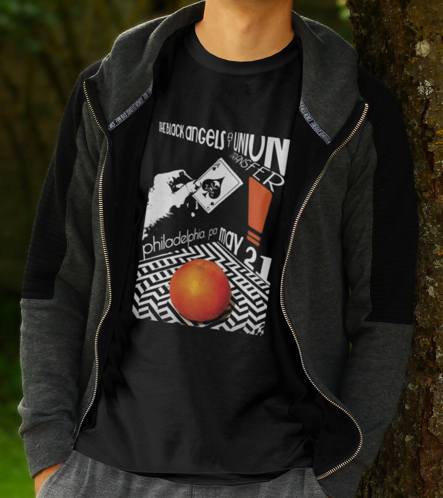 The Black Angels Union Transfer Philadelphia PA May 21 Orange T-Shirt