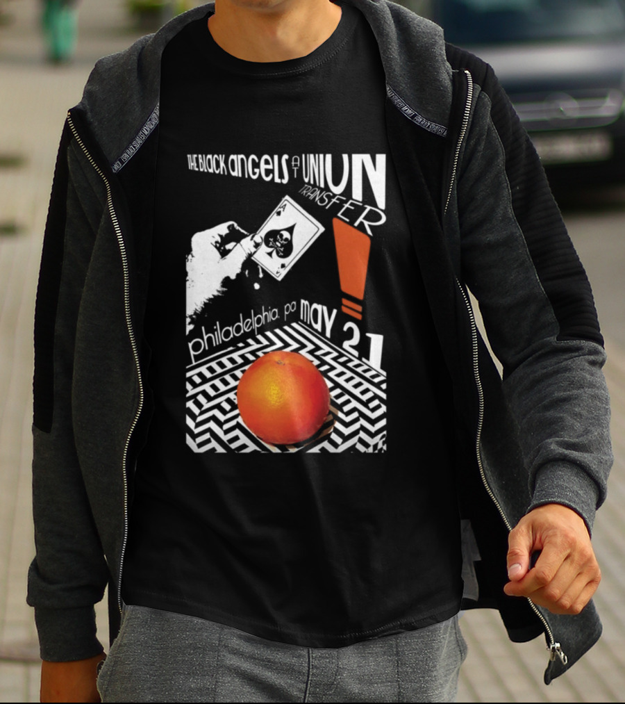 The Black Angels Union Transfer Philadelphia PA May 21 Orange T-Shirt