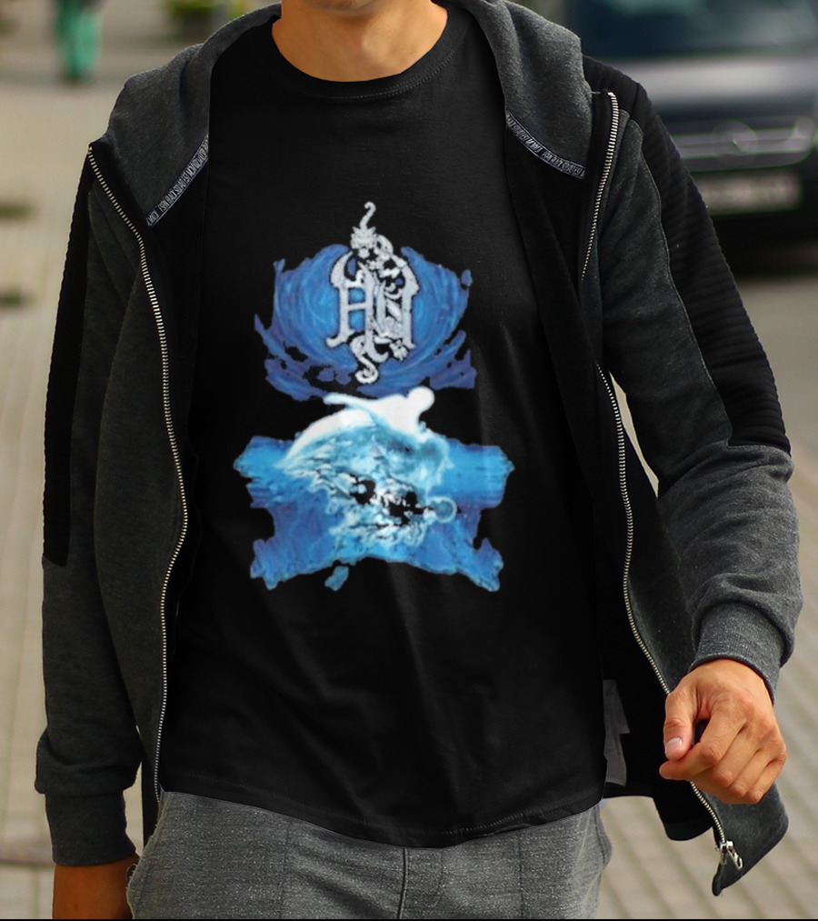 The Hu Hun Album HN Iconic Blue Artistic Wave T-Shirt