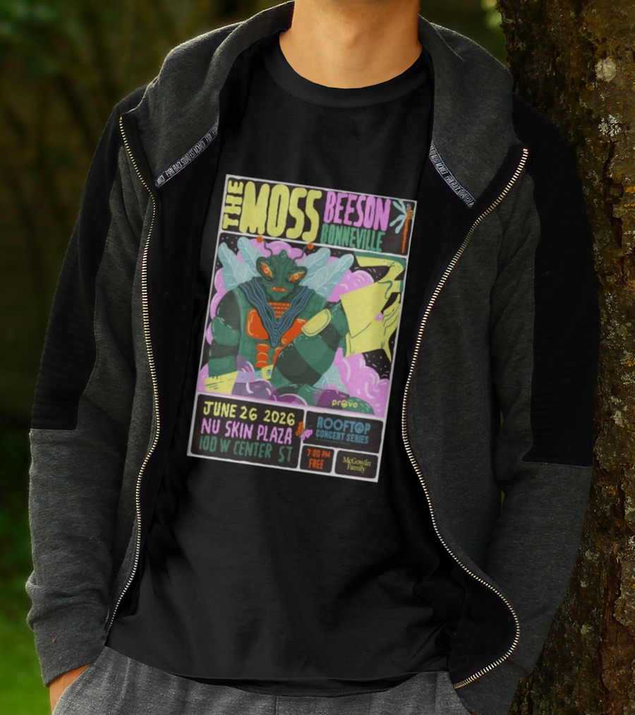 The Moss Beeson Bonneville Nu Skin Plaza Provo Rooftop Concert Series June 26 2026 T-Shirt