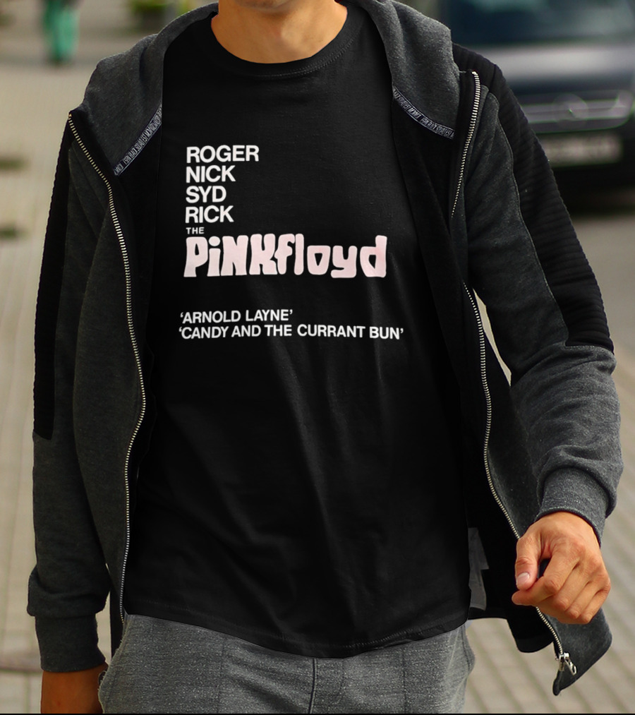 Roger Nick Syd Rick The Pink Floyd Arnold Layne Candy And The Currant Bun T-Shirt