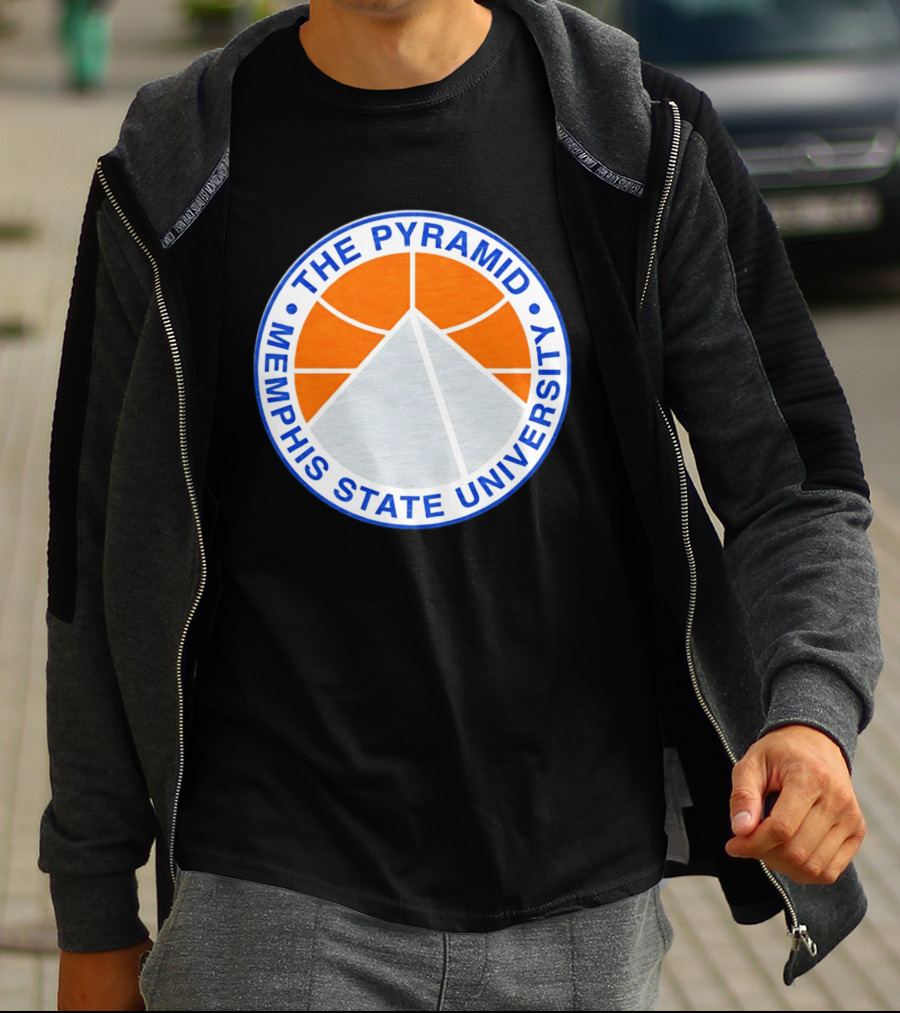The Pyramid Memphis State University Basketball T-Shirt