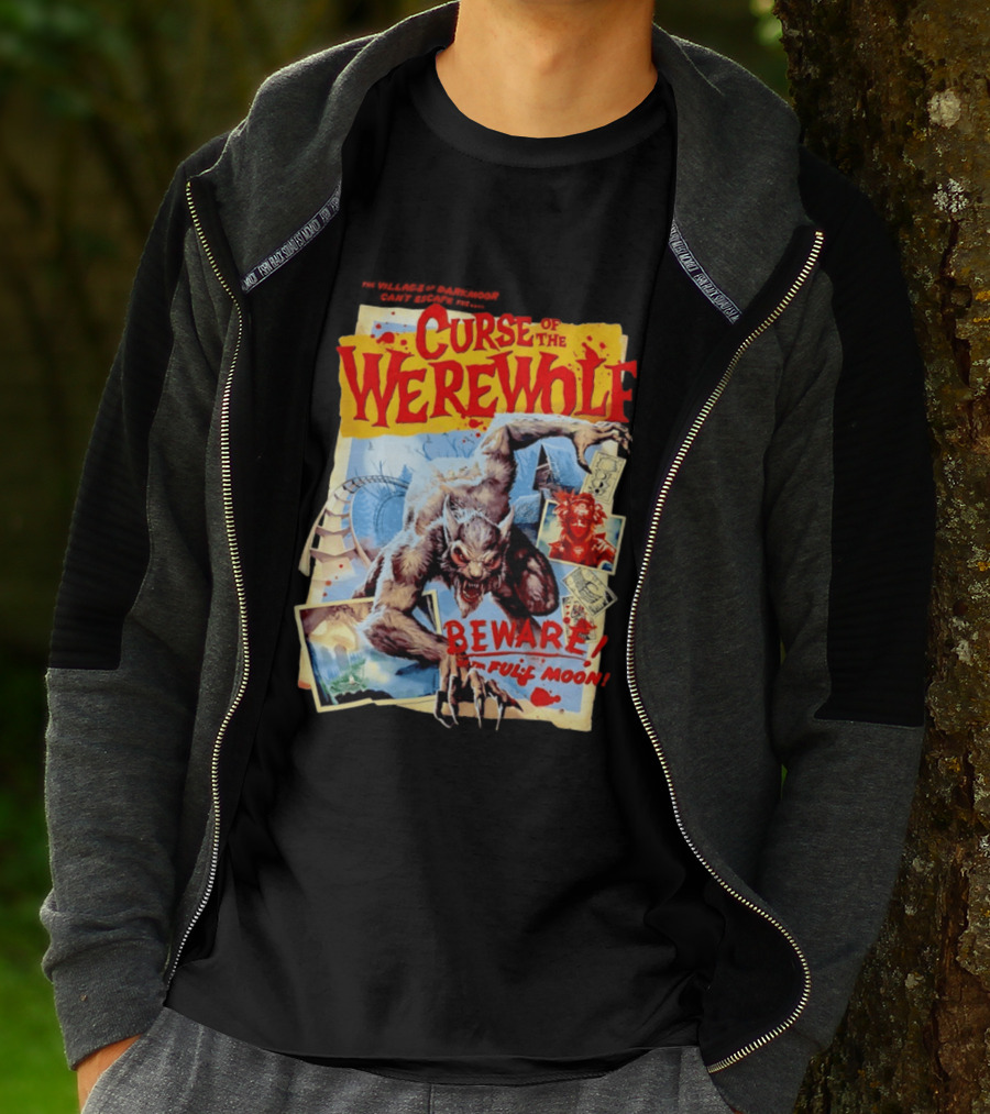 Curse Of The Werewolf Beware Full Moon Monster Attack T-Shirt