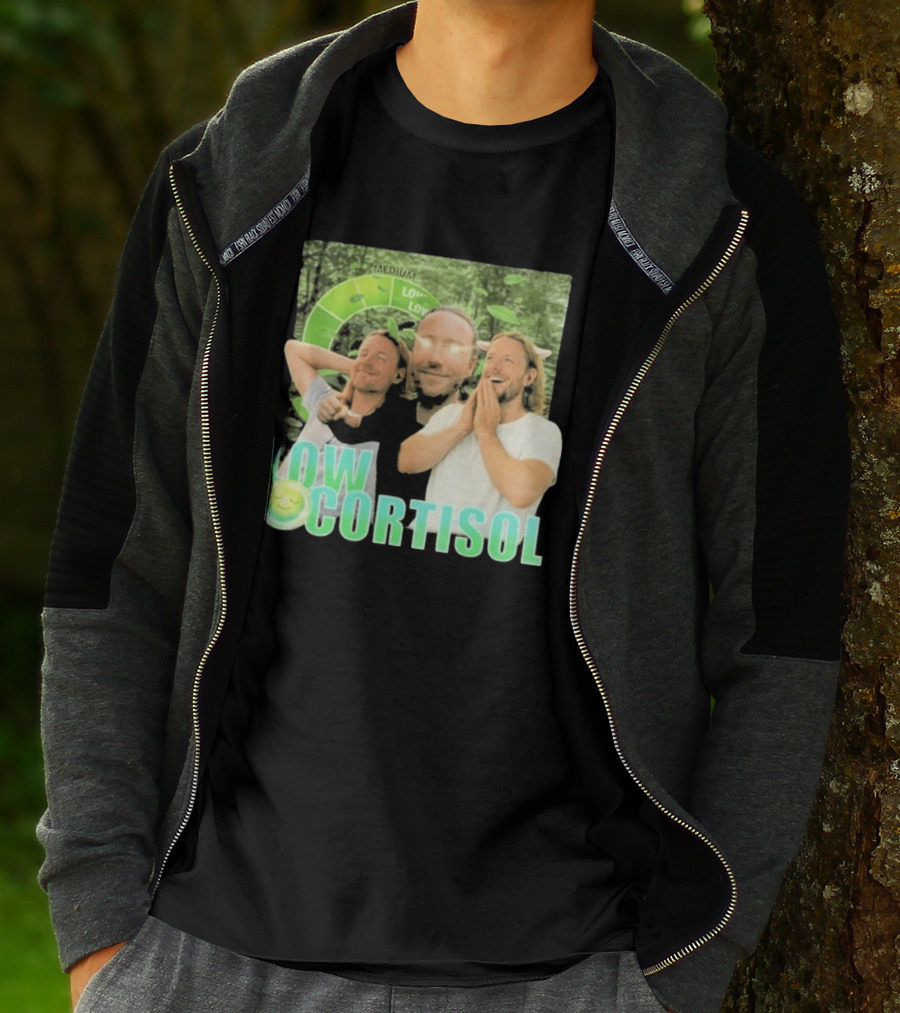 Low Low Cortisol Meme Happy Vibes 2026 T-Shirt