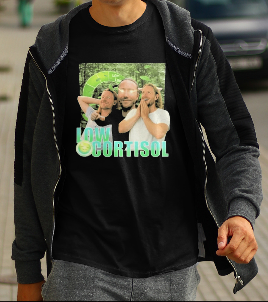 Low Low Cortisol Meme Happy Vibes 2026 T-Shirt