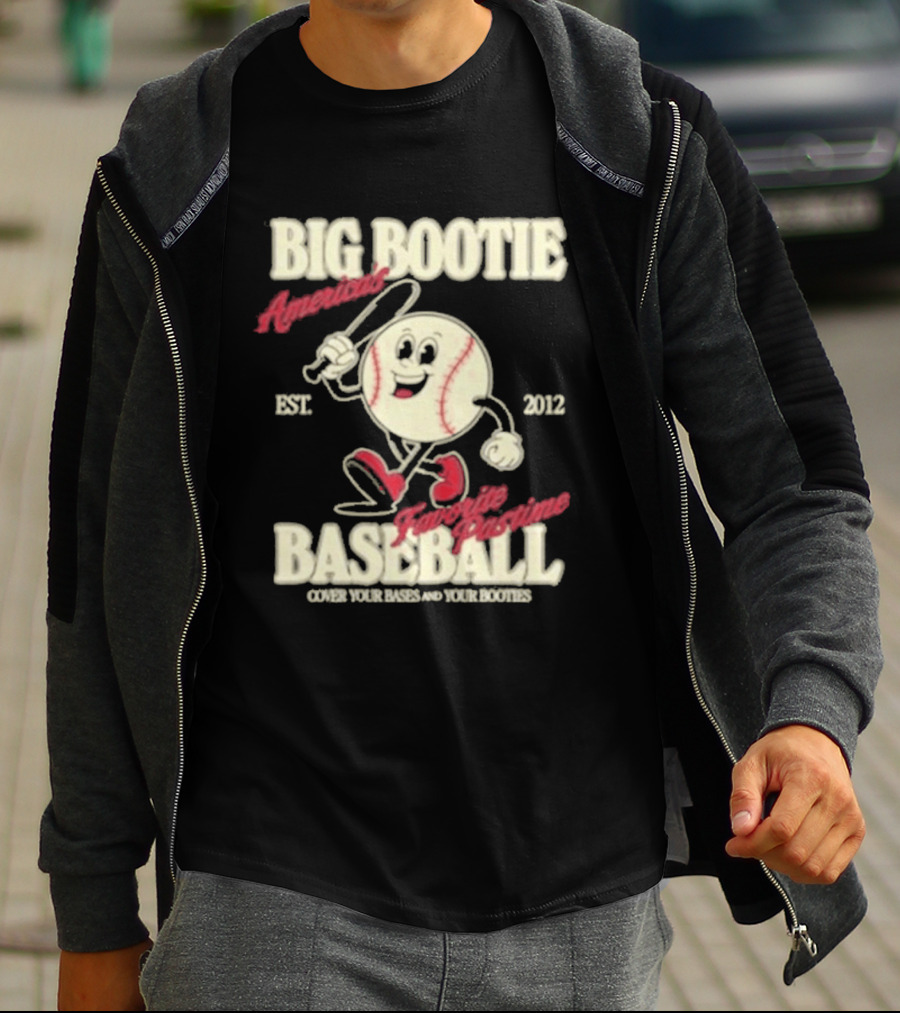 Big Bootie Baseball Association Est 2012 Two Friends Bootie Lovers T-Shirt