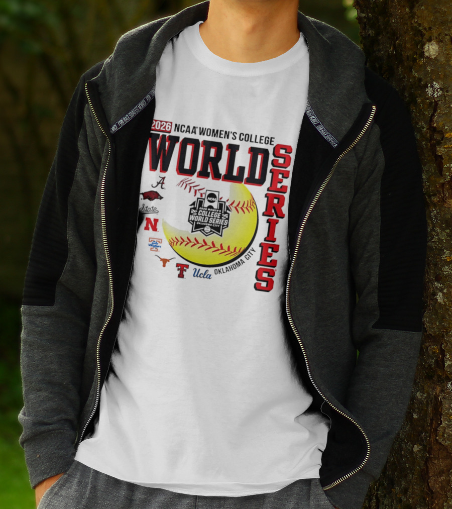 2026 NCAA Women's College World Series Oklahoma City Alabama Arkansas Texas Nebraska UCLA T-Shirt