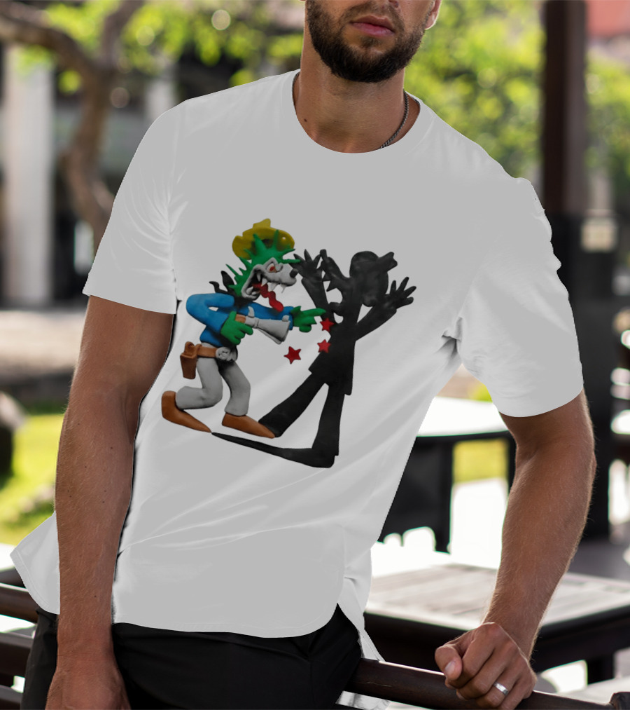 Wild Grrl MTV Celebrity Deathmatch Cartoon Style Claymation Scene T-Shirt
