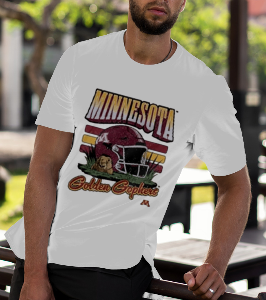 Minnesota Golden Gophers Football Helmet T-Shirt