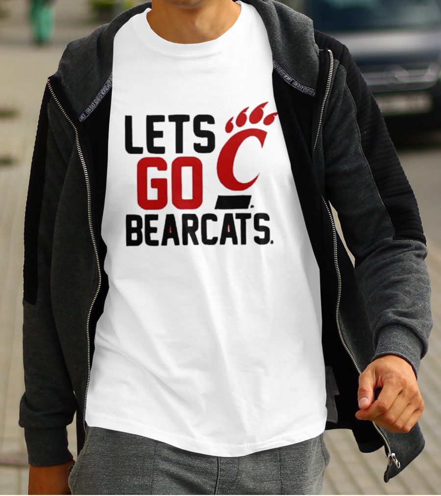 University Of Cincinnati Let's Go Bearcats NCAA Team Spirit T-Shirt