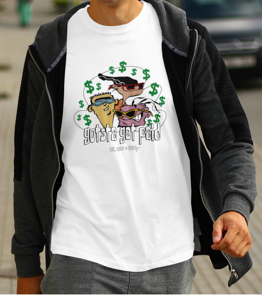 Ed Edd N Eddy Gotsta Get Paid Cartoon Cash T-Shirt