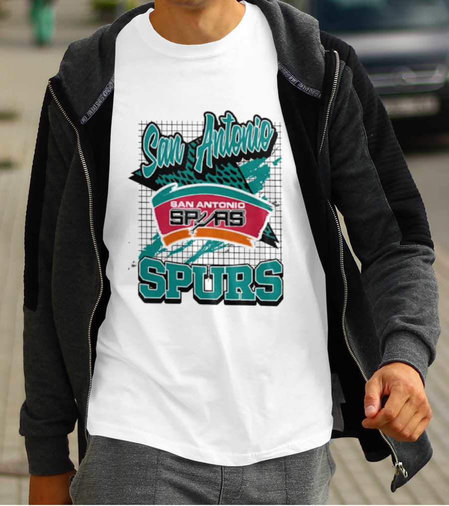 San Antonio Spurs NBA Retro Style San Antonio Spurs Memphis Spurs T-Shirt