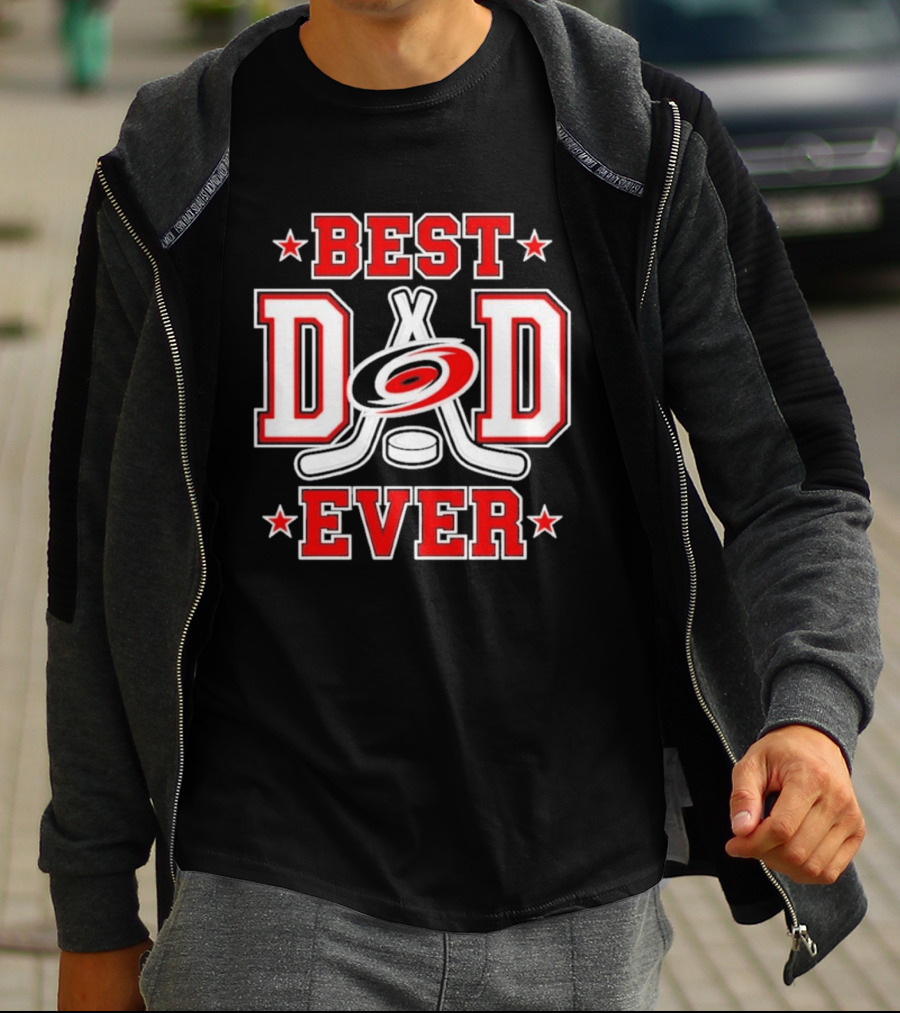 Carolina Hurricanes Best Dad Ever 2026 NHL Fan Gear T-Shirt