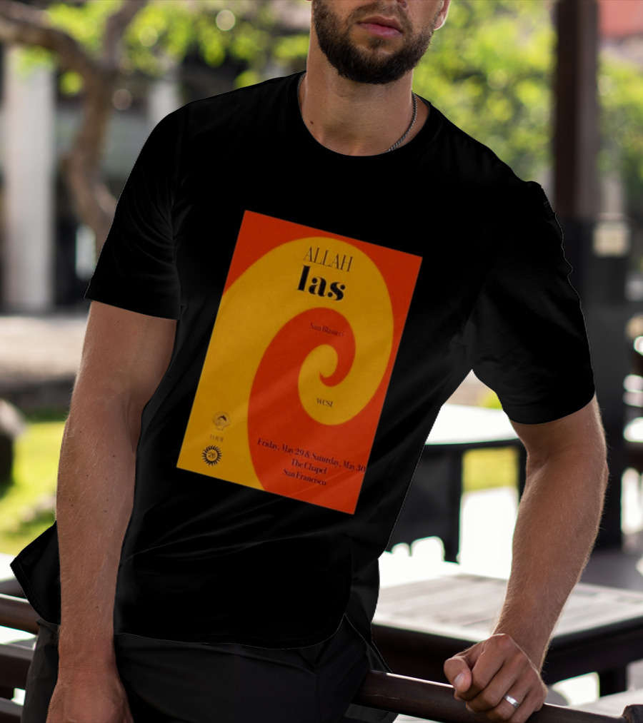 Allah Las Sam Blasucci The Chapel San Francisco May 29 30 2026 Tour West T-Shirt