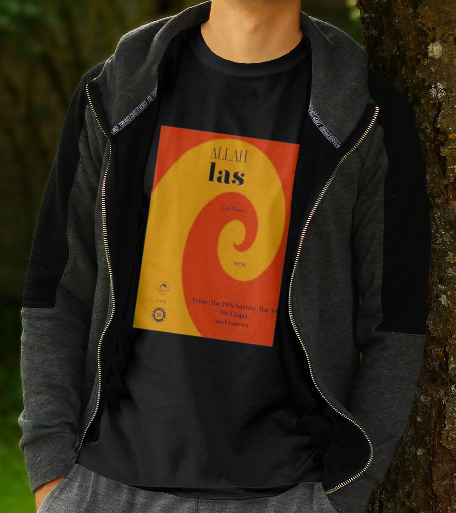 Allah Las Sam Blasucci The Chapel San Francisco May 29 30 2026 Tour West T-Shirt