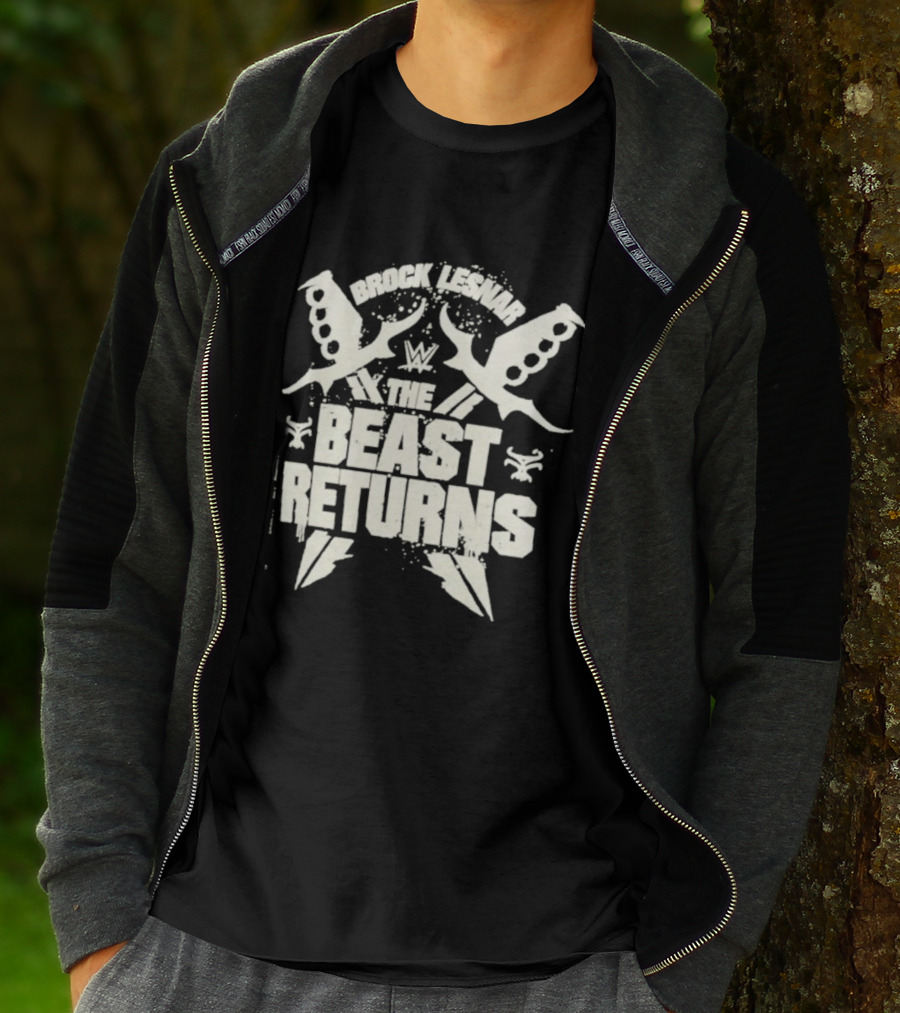 Brock Lesnar WWE The Beast Returns Knuckle Dusters Lightning T-Shirt