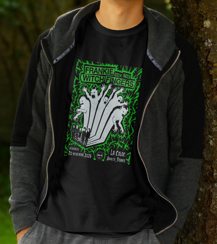 Frankie And The Witch Fingers 2026 La Coloc Annecy France Concert T-Shirt