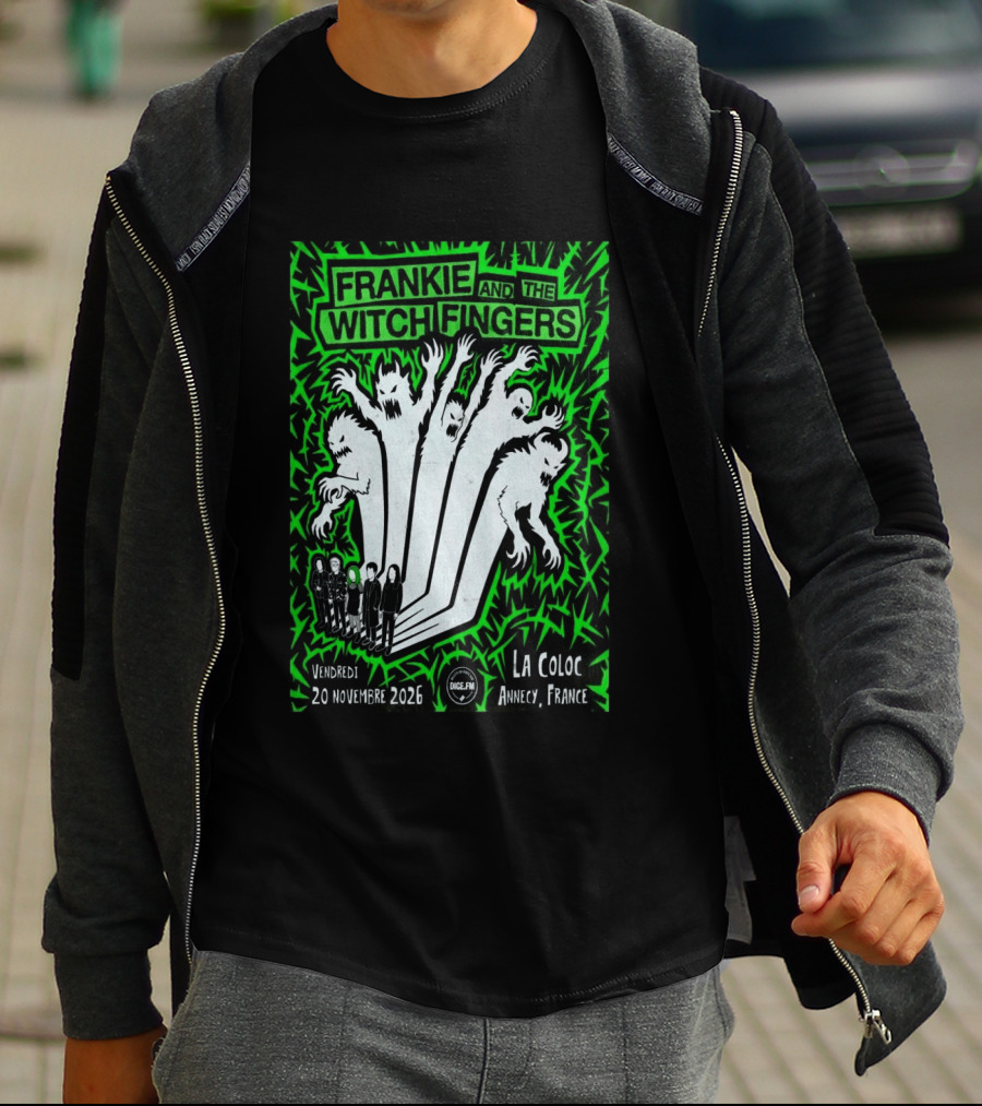 Frankie And The Witch Fingers 2026 La Coloc Annecy France Concert T-Shirt