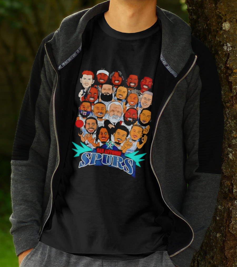 Gregg Popovich Spurs Legends San Antonio Spurs NBA Team Players T-Shirt