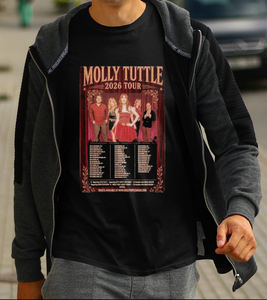 Molly Tuttle 2026 Tour Dates And Locations T-Shirt