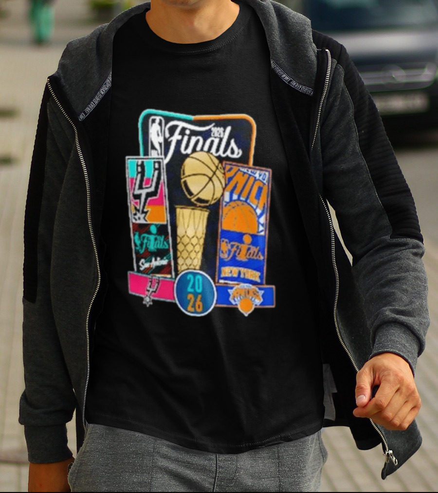 2026 NBA Finals San Antonio Spurs Vs New York Knicks Tickets Basketball Matchup T-Shirt