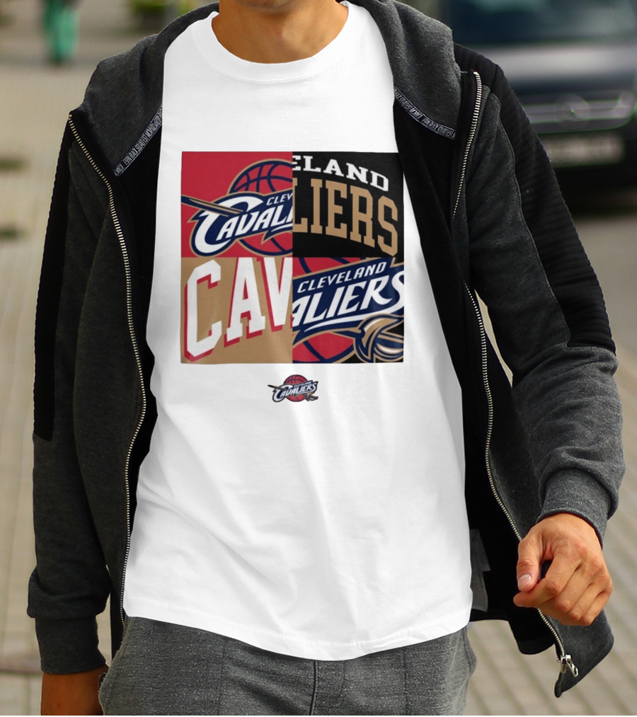 Cleveland Cavaliers Block New Era Iconic Logo Collage T-Shirt