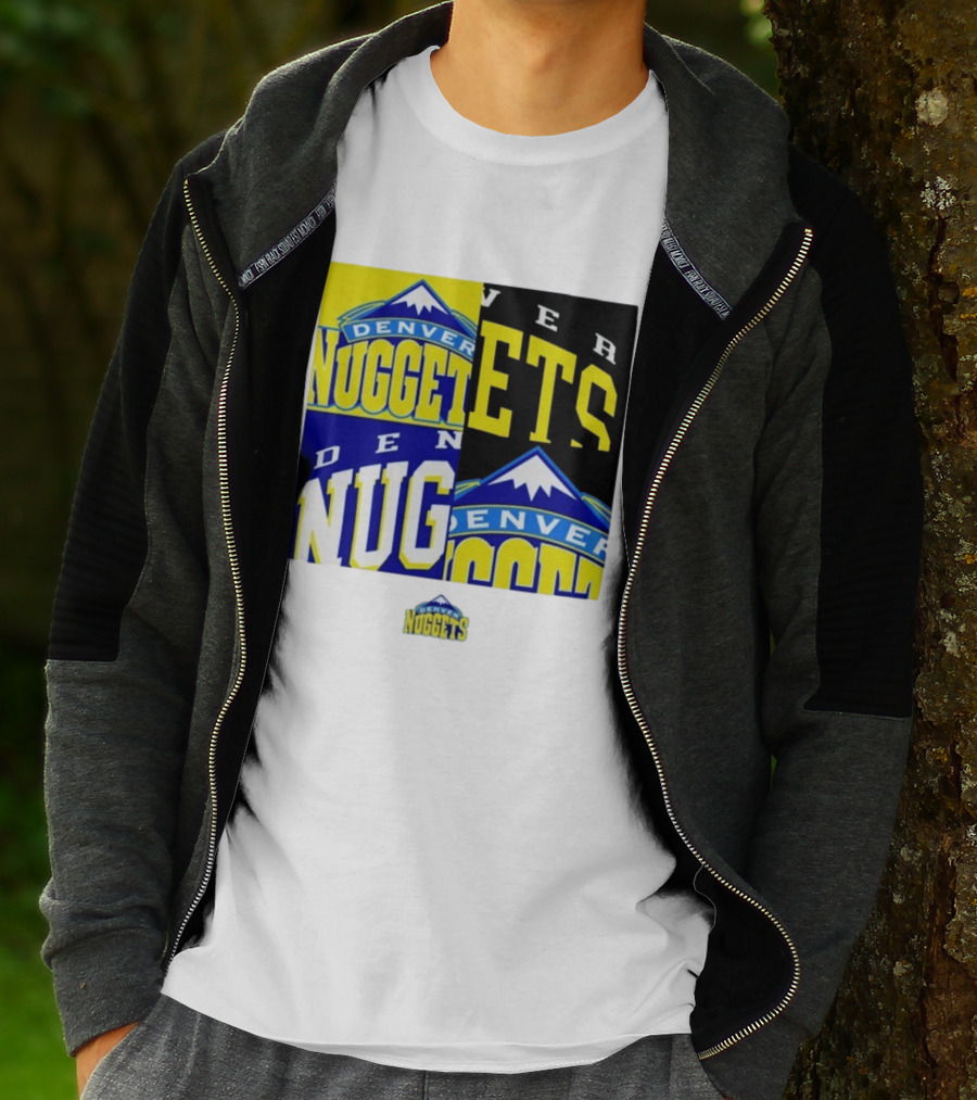 Denver Nuggets New Era Block Retro Split Collage T-Shirt
