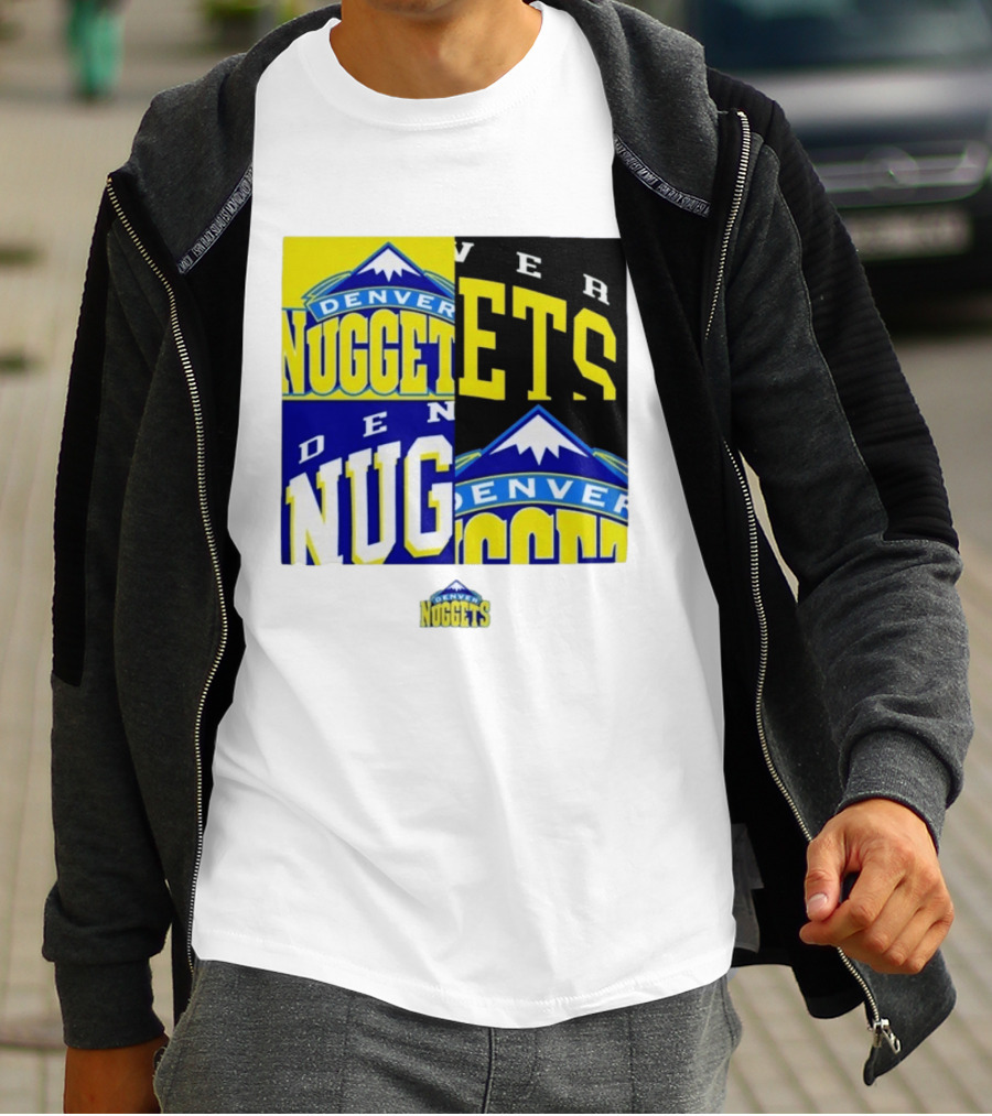 Denver Nuggets New Era Block Retro Split Collage T-Shirt