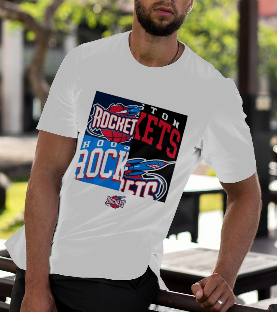 Houston Rockets New Era Block Basketball Team T-Shirt