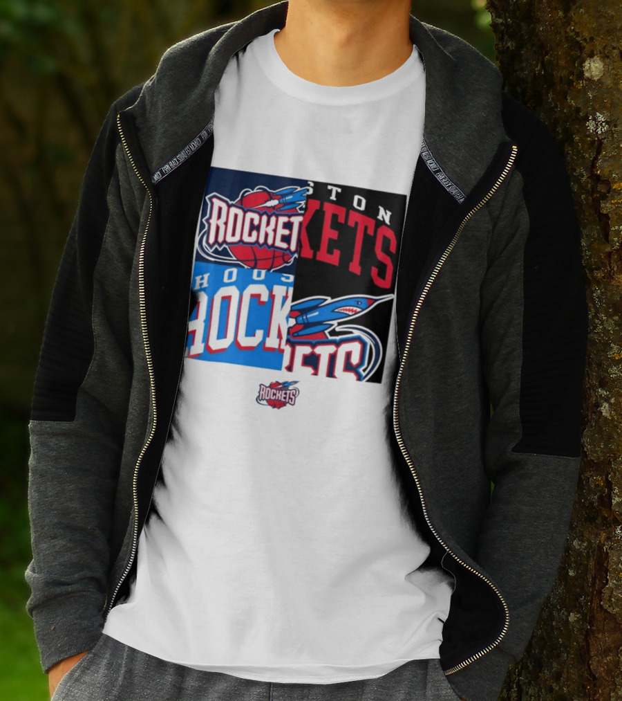 Houston Rockets New Era Block Basketball Team T-Shirt