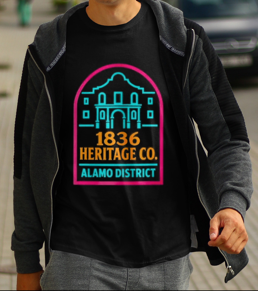 San Antonio Spurs 1836 Heritage Co Alamo District T-Shirt