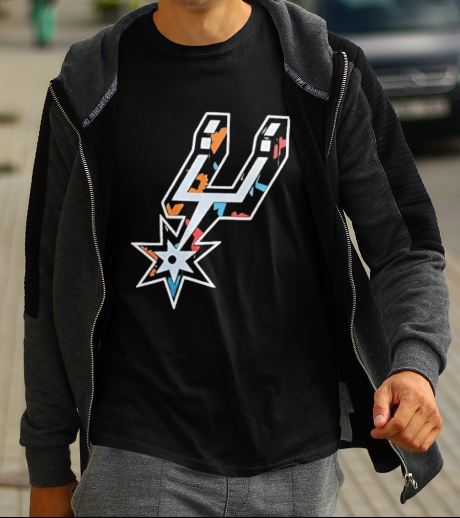 San Antonio Spurs Fiesta Colors NBA T-Shirt