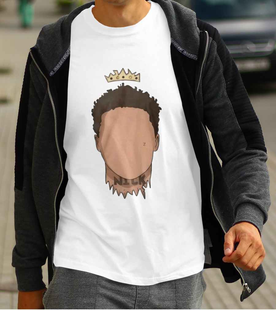Nick No Haircut Crown Mario Cristobal Face T-Shirt