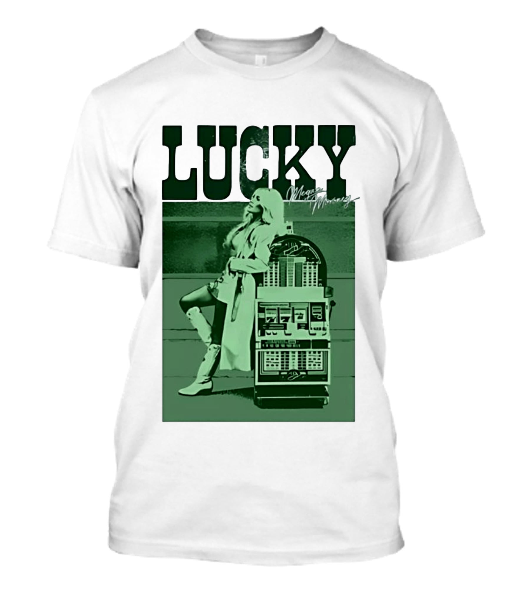 Megan Moroney LUCKY Retro Slot Machine T-Shirt