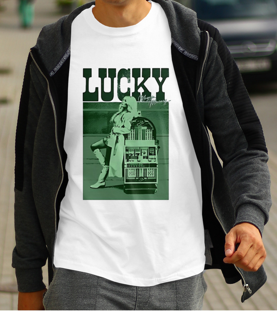 Megan Moroney LUCKY Retro Slot Machine T-Shirt